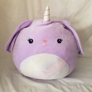 Squishmallow 16" Gelina the Purple BunnyCorn Exclusive KellyToy Stuffed Plush